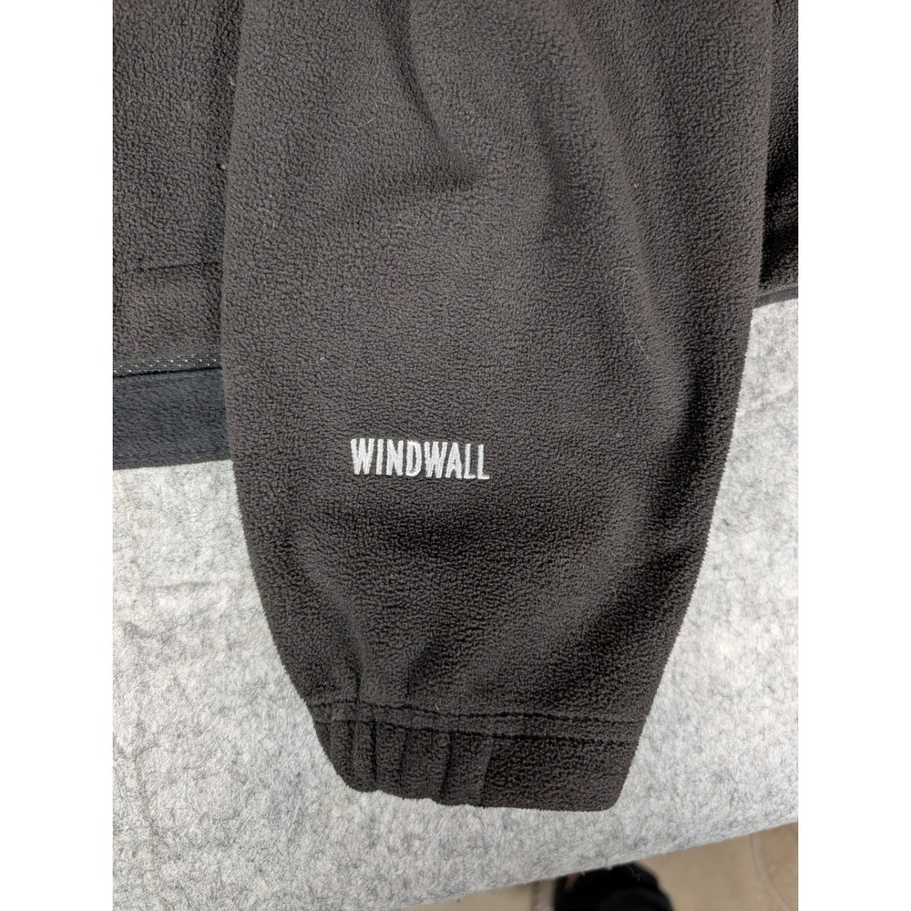 The North Face WindWall Fleece Jacket Full Zip Black Mens Outdoor Hiking Layer - Picture 8 of 12